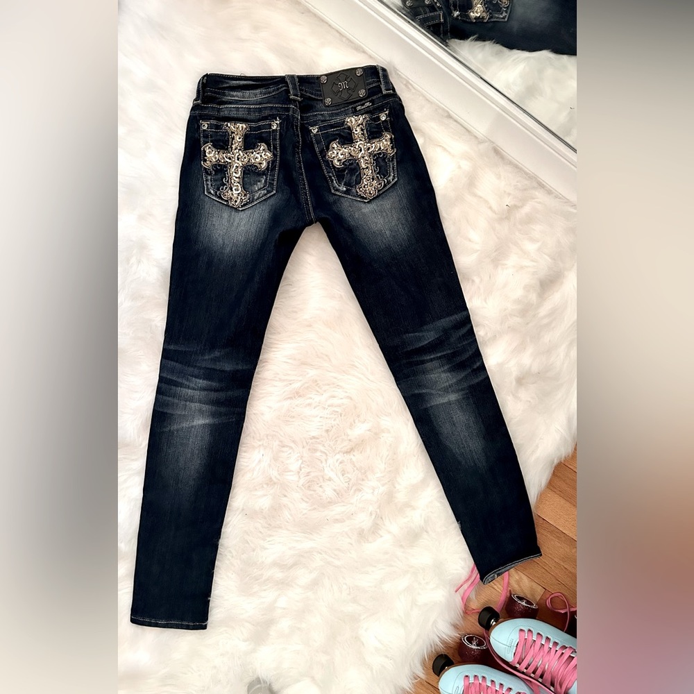 Miss Me skinny blue jeans